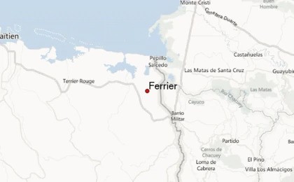 Map showing Ferrier location